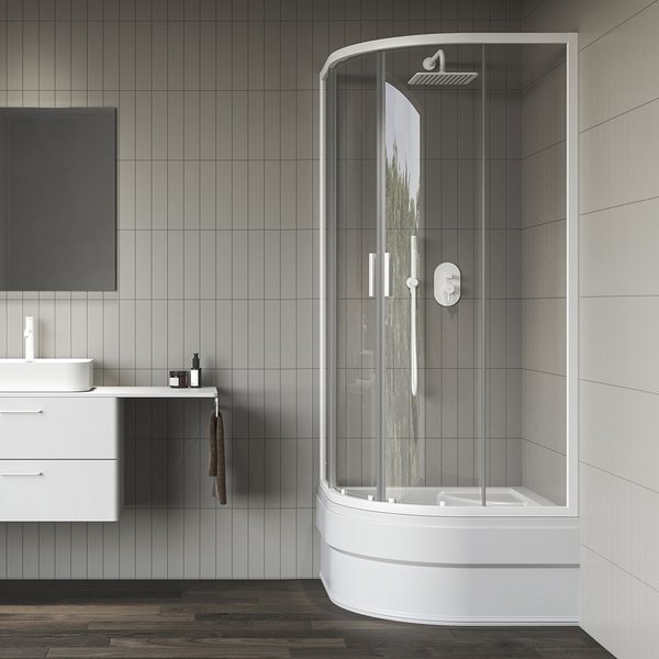 Душевой уголок Ravak Blix II NBLCP4-80 Sabina профиль белый матовый стекло transparent 3BM40E40Z1