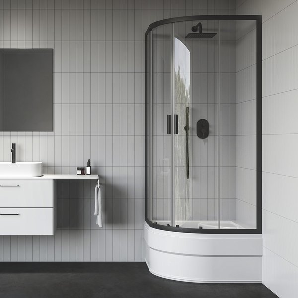 Душевой уголок Ravak Blix II NBLCP4-90 Sabina профиль черный стекло transparent 3BM70340Z1
