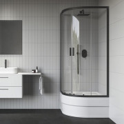 Душевой уголок Ravak Blix II NBLCP4-90 Sabina профиль черный стекло transparent 3BM70340Z1