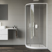 Душевой уголок Ravak Blix II NBLCP4-90 профиль белый матовый стекло transparent 3BM70E00Z1