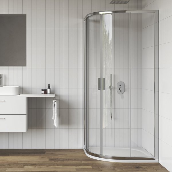 Душевой уголок Ravak Blix II NBLCP4-90 профиль полированный алюминий стекло transparent 3BM70C00Z1