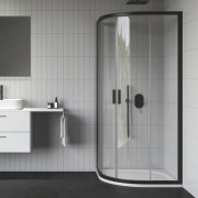 Душевой уголок Ravak Blix II NBLCP4-90 профиль черный стекло transparent 3BM70300Z1