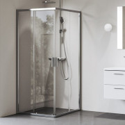 Душевой уголок Ravak Blix II NBLRV2-80 профиль полированный алюминий стекло transparent 1LM40C00Z1