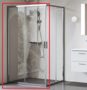 Душевая дверь Ravak Blix II NBLRV2K-90 раздвижная профиль полированный алюминий стекло transparent 1XM70C00Z1