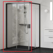 Душевая дверь Ravak Blix II NBLRV2K-80 раздвижная профиль черный стекло transparent 1XM40300Z1