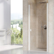 Душові двері Ravak Chrome CSD1-80 орна профіль білий матовий скло transparent 0QV40E00Z1