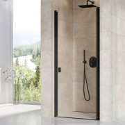Душові двері Ravak Chrome CSD1-80 профіль чорний скло transparent 0QV40300Z1