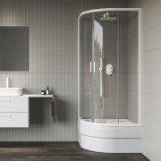 Душевой уголок Ravak Blix II NBLCP4-80 Sabina профиль белый матовый стекло transparent 3BM40E40Z1