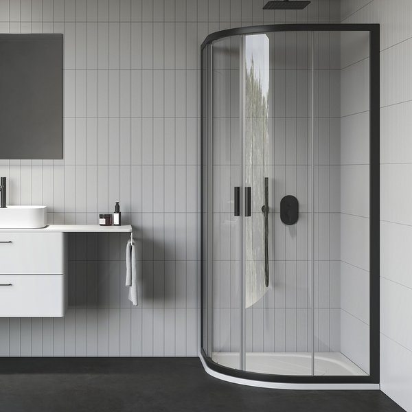 Душовий куточок Ravak Blix II NBLCP4-80 профіль чорний скло transparent 3BM40300Z1