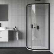 Душевой уголок Ravak Blix II NBLCP4-90 профиль черный стекло transparent 3BM70300Z1