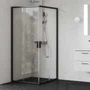 Душевой уголок Ravak Blix II NBLRV2-80 профиль черный стекло transparent 1LM40300Z1