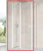 Душевая дверь Ravak Chrome CRV2-80 распашная профиль белый матовый стекло transparent 1QV40E00Z1