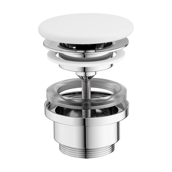 Донный клапан для раковины Ravak Flat белый матовый X01920