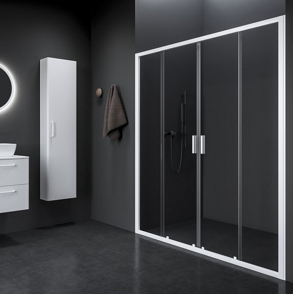 Душевая дверь Ravak Blix II NBLDP4-170 раздвижная профиль белый матовый стекло transparent 0YMV0E00Z1