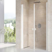 Душевая дверь Ravak Chrome CSDL2-120 распашная профиль белый матовый стекло transparent 0QVGCE0LZ1