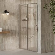 Душевая дверь Ravak X-Point Slim XPSDP2-110 раздвижная профиль полированный алюминий стекло transparent X08VD0C0FZ1