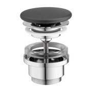 Донный клапан для раковины Ravak Flat черный матовый 8L033401