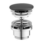 Донный клапан для раковины Ravak Flat черный матовый 8L033401