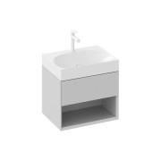 Тумба под раковину подвесная Ravak SD Lite 60 МДФ дымчато-серый X000001859