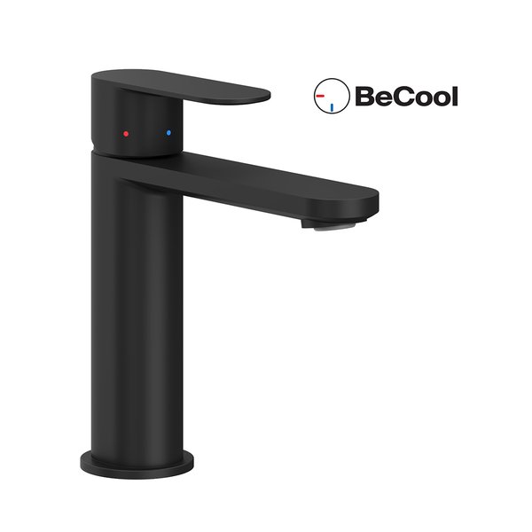 Змішувач для раковини Ravak Сhrome II BeCool CR II 014.21BL одноважільний чорний X070460