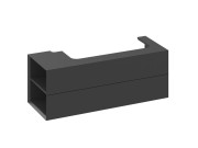 Тумба під раковину підвісна Ravak SD Lite 120 Л МДФ чорний матовий X000001880