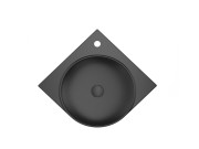 Раковина для ванной Ravak Yard 450 C 45х45 см угловая керамика черный матовый XJX0D245000