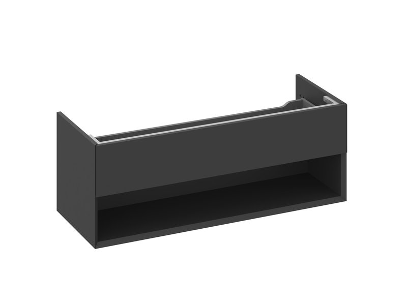 Тумба під раковину підвісна Ravak SD Lite 120 МДФ чорний матовий X000001868