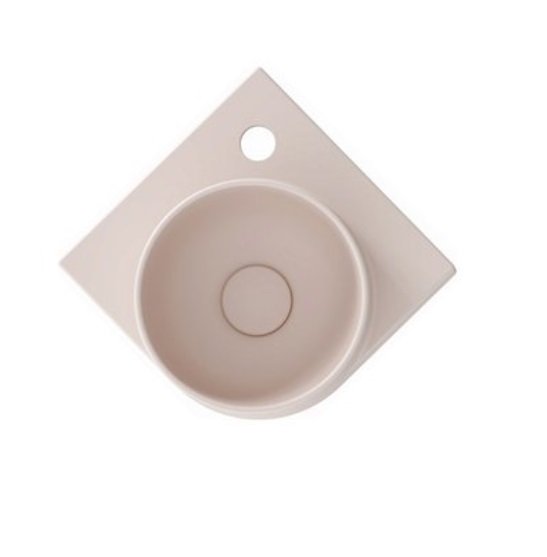 Раковина для ванної кімнати Ravak Yard 280 C 28х28 см кутова кераміка Alabaster Pink XJX0G228000