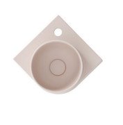 Раковина для ванної кімнати Ravak Yard 280 C 28х28 см кутова кераміка Alabaster Pink XJX0G228000