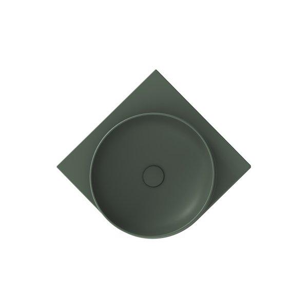 Раковина для ванной Ravak Yard 450 C 45х45 см угловая керамика Grey Green XJX08045000