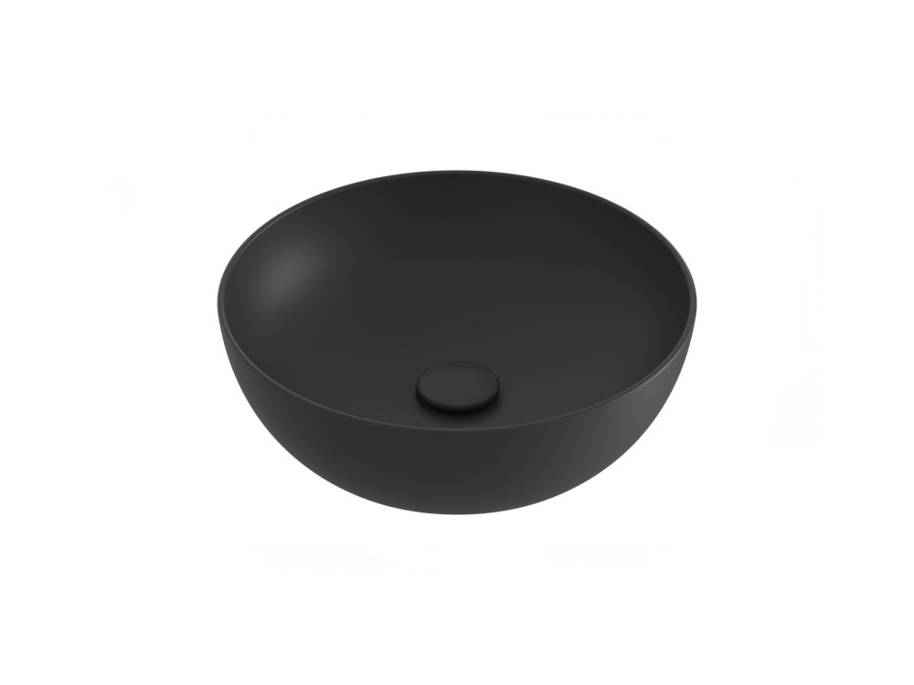 Раковина для ванной Ravak Uni 40 B Slim ⌀40 см керамика черный матовый XJX0D140000