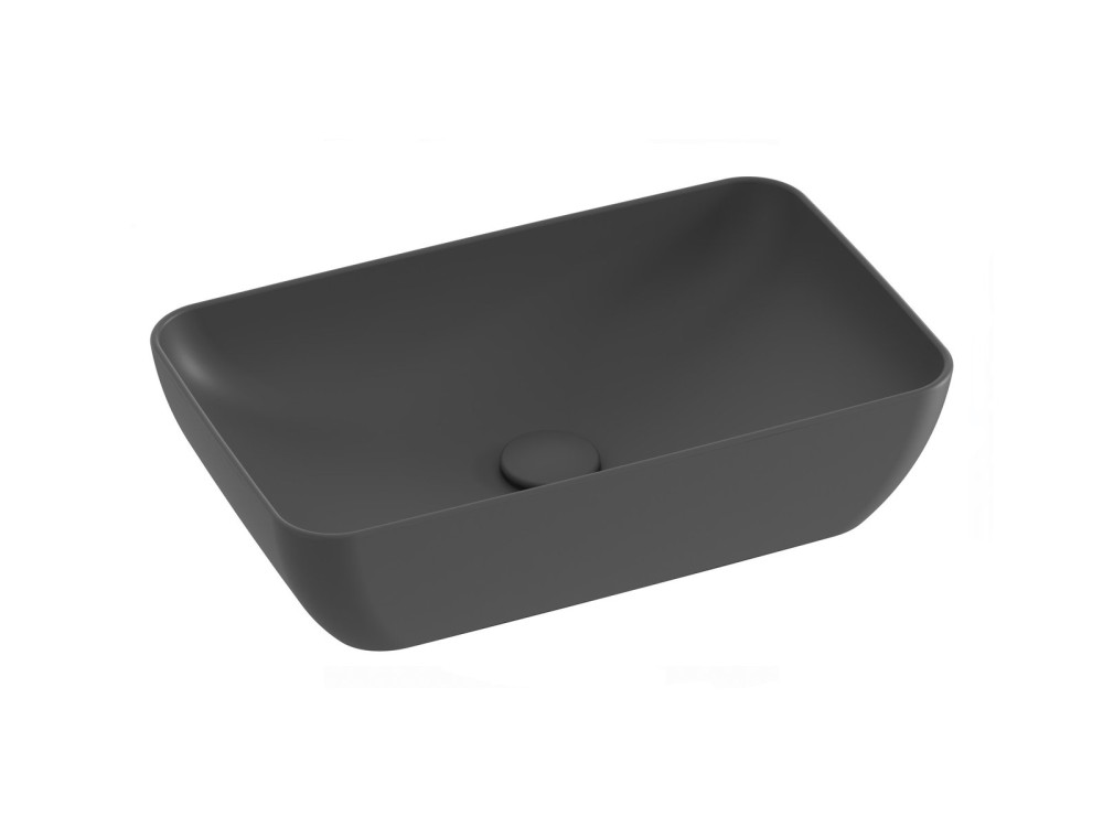 Раковина для ванної кімнати Ravak Uni 50 R Slim 50х31 см кераміка антрацит XJX03150001