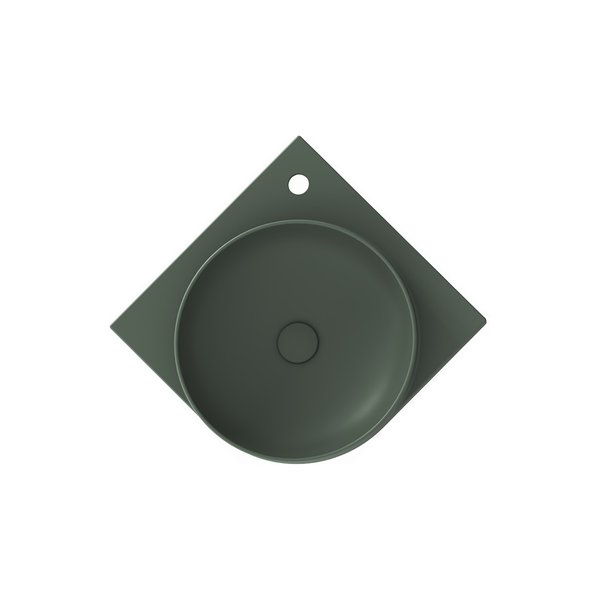 Раковина для ванної кімнати Ravak Yard 450 C 45х45 см кутова кераміка Grey Green XJX08245000