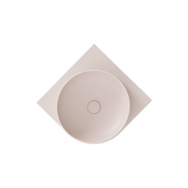 Раковина для ванной Ravak Yard 450 C 45х45 см угловая керамика Alabaster Pink XJX0G045000