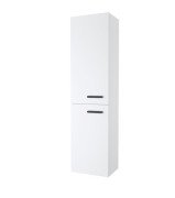 Пенал для ванної кімнати Ravak SB 390 Chrome II L підвісний ДСП/МДФ білий чорні ручки X000001748