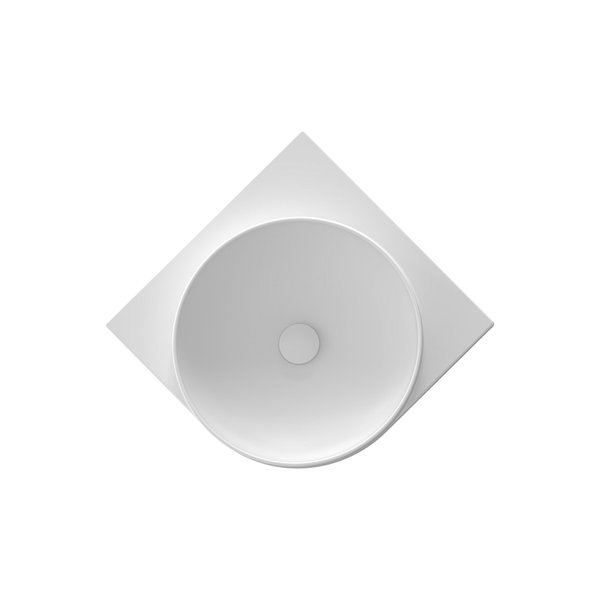 Раковина для ванной Ravak Yard 450 C 45х45 см угловая керамика белый матовый XJX0E045000