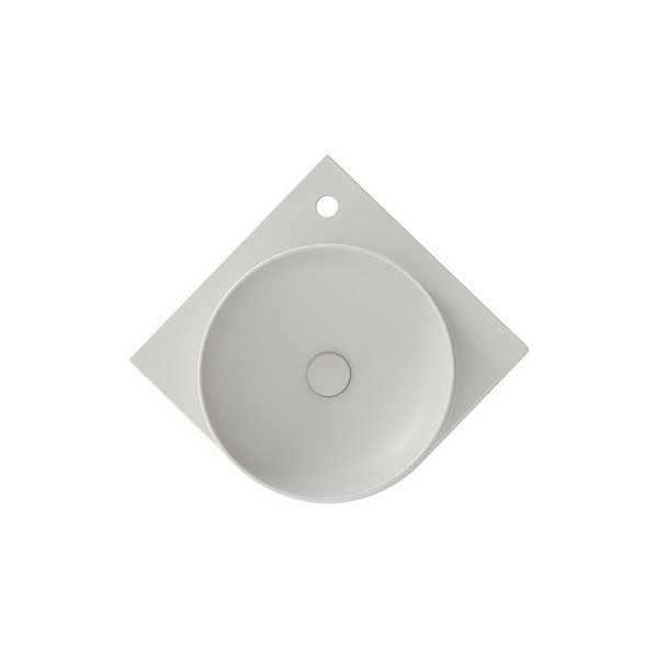Раковина для ванной Ravak Yard 450 C 45х45 см угловая керамика дымчато-серый XJX0O245000