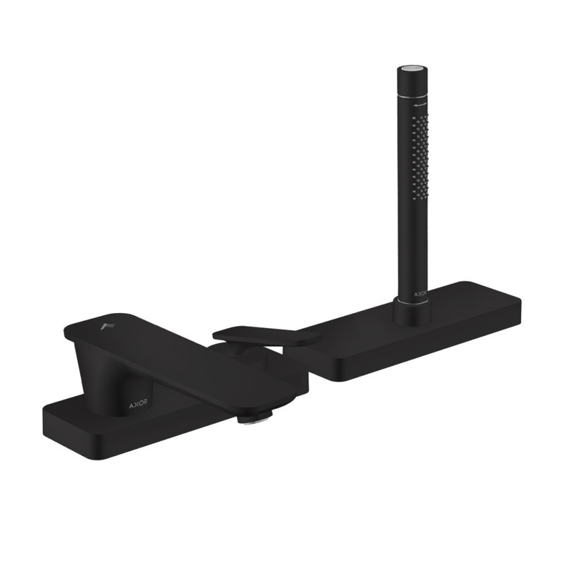 Смеситель на борт ванны Hansgrohe Axor Citterio C на 3 отверстия матовый черный 49430670