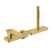 Смеситель на борт ванны Hansgrohe Axor Citterio C на 3 отверстия полированное золото 49430990