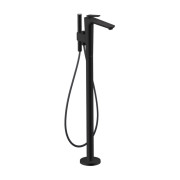 Смеситель для ванной Hansgrohe Axor Citterio C напольный с душевым гарнитуром матовый черный 49440670