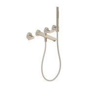 Смеситель для ванной Hansgrohe Axor Citterio C настенный с душевым гарнитуром матовый никель 49480820