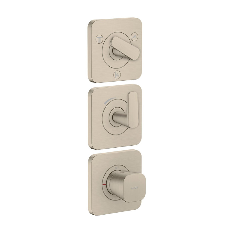 Термостат для душу Hansgrohe Axor Citterio C 3 споживача матовий нікель 49710820