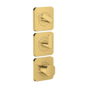 Термостат для душа Hansgrohe Axor Citterio C 3 потребителя полированное золото 49710990