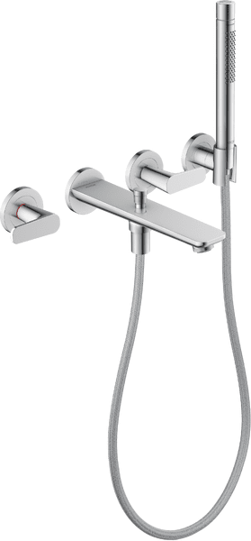 Смеситель для ванной Hansgrohe Axor Citterio C настенный с душевым гарнитуром хром 49480000