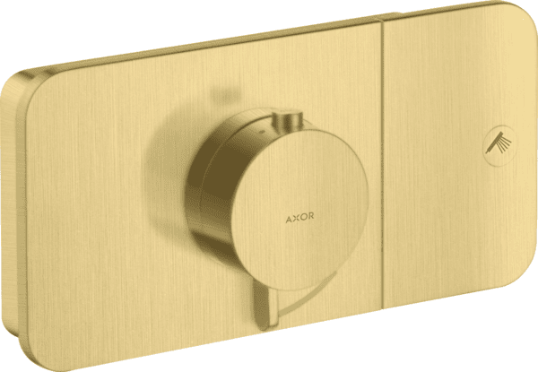 Термостат для душа Hansgrohe Axor One скрытого монтажа 1 потребитель матовая латунь 45711950