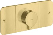 Термостат для душу Hansgrohe Axor One прихованого монтажу 2 споживача матова латунь 45712950
