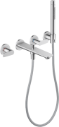 Смеситель для ванной Hansgrohe Axor Citterio C настенный с душевым гарнитуром хром 49480000