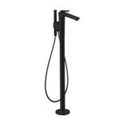 Смеситель для ванной Hansgrohe Axor Citterio C напольный с душевым гарнитуром матовый черный 49441670