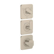 Термостат для душа Hansgrohe Axor Citterio C 3 потребителя матовый никель 49710820