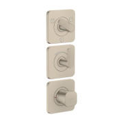 Термостат для душа Hansgrohe Axor Citterio C 3 потребителя матовый никель 49711820